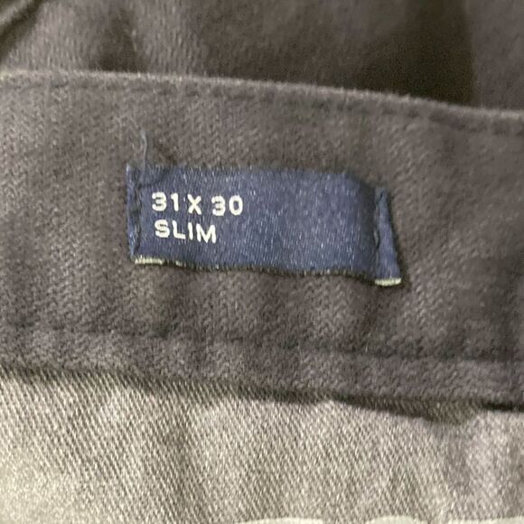 Gap Jeans Men’s 31x30 Black Slim Straight Leg Twill Stretch Casual Preppy Pants - Picture 8 of 13